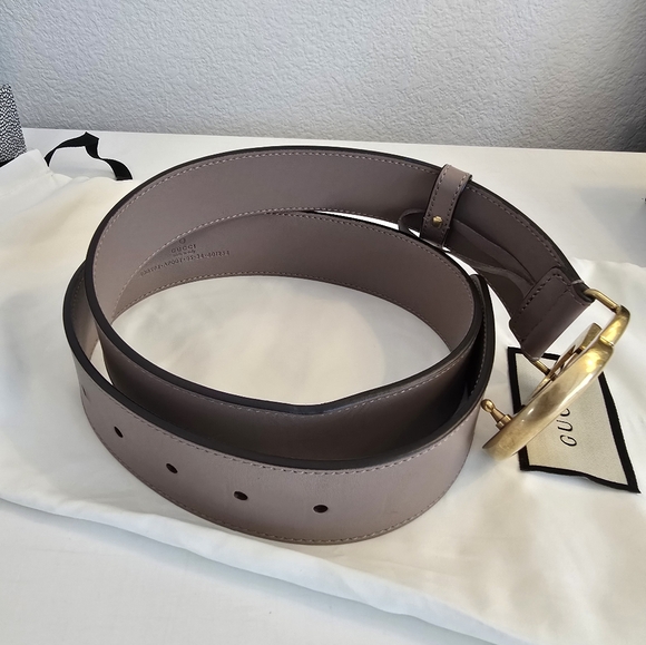 Gucci Gold GG Buckle Belt - Picture 5 of 7